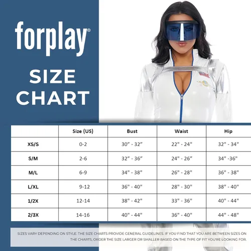 Vista 7 de Forplay Disfraz sexy de personaje de película Blast Off para mujer, Metálico