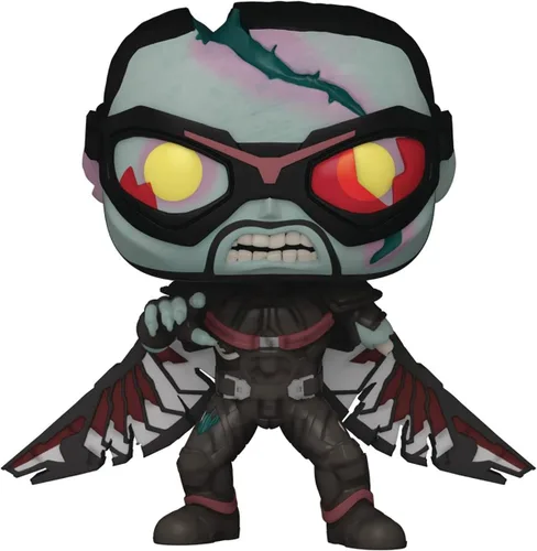 Vista 6 de POP Marvel: What If Zombie Falcon Funko POP Figura de vinilo (con funda protectora compatible con POP Box), multicolor, 3.75 pulgadas