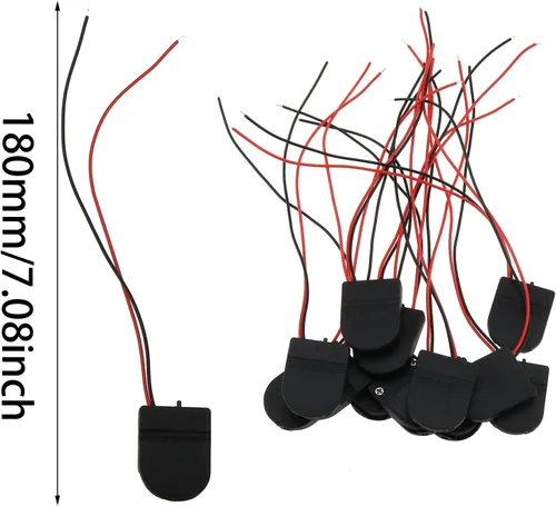 Vista 5 de DGZZI CR 2032 Soporte de batería 12PCS CR2032 Soporte para celda de moneda, 3V cr2032 botón titular de batería de celda de moneda con interruptor