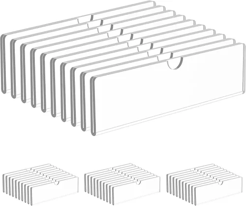 Vista 8 de KOTEMON Soporte acrílico para placa de identificación de pared, placa de puerta con cintas adhesivas, marco transparente para letreros, 2 x 8