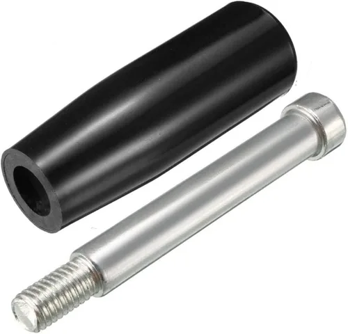 Vista 4 de TA-VIGOR Mango giratorio macho M8 x 2.480 in, rosca tornillo perilla con mango giratorio de baquelita de plástico para accesorios de torno eléctrico