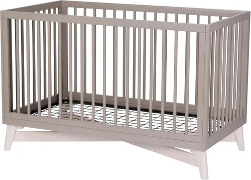 Vista 9 de Little Seeds Pala - Cuna convertible 4 en 1, color gris pardo/blanco lavado