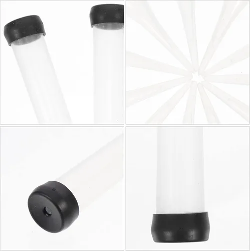 Vista 4 de 50 tubos de agua florales con púas de anclaje, tubo de nutrición de flores de plástico, tallos de flores, tubos de agua para flores frescas