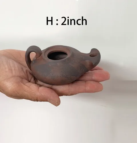 Vista 4 de Aceite bíblico lam arcilla pvintage para uso en interiores Vintag Jesús lámpara Biblia luz antigua cristiana regalo vela calentador lam