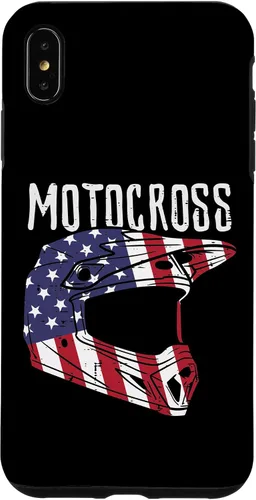 Vista 7 de Casco de motocross para iPhone 15 con bandera de Estados Unidos para motocross, patriótico, motociclista, para hombres y niños