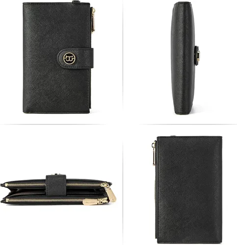 Vista 8 de BOSTANTEN Maletín portátil de 15.6 pulgadas para mujer, bolso de mano de cuero genuino y carteras de cuero para mujer, bolso de mano con doble