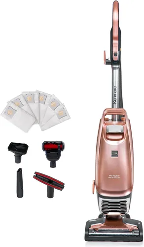 Vista 9 de Kenmore Intuition BU4020 - Aspiradora vertical en bolsa, apta para mascotas, aspiradora de alfombras elevable, 2 motores de succión con filtro HEPA