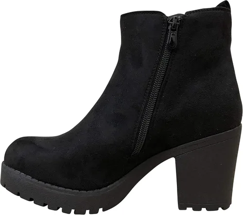 Vista 4 de Refresh Club-01 - Botines con tacón para mujer, fácil de poner., 7.5