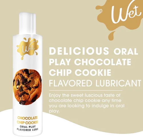 Vista 3 de Wet Chocolate Chip Cookie - Lubricante comestible con sabor a galleta de chispas de chocolate, personal, para hombres, mujeres y parejas De larga