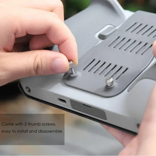 Vista 4 de Funda protectora de control remoto piel parasol 2 en 1 para DJI RC Mini 3 Pro accesorio de control remoto gris
