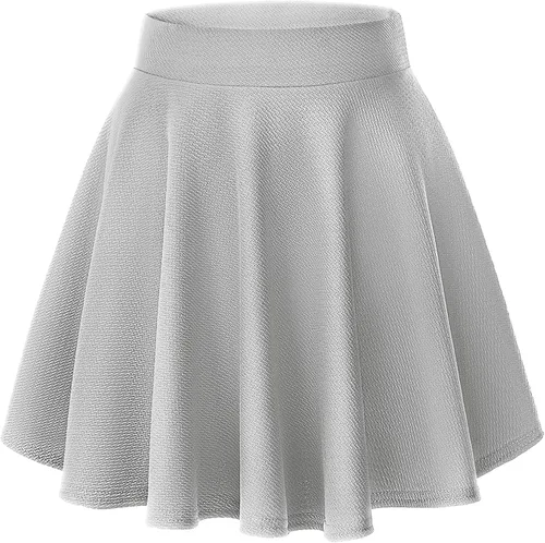 Vista 16 de Urban CoCo Falda básica versátil elástica de estilo patinadora, de corte acampanado, para mujer #13