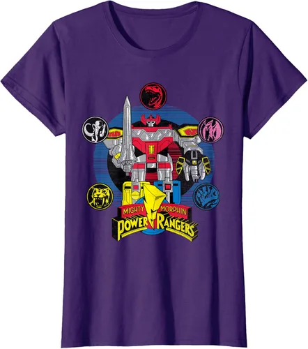 Vista 9 de Power Rangers Camiseta Megazord Asfalto
