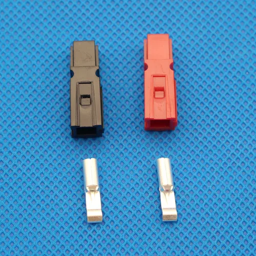 Vista 2 de 20 pares de desconexión rápida 30AMP 600V conector de alimentación Enchufe de batería+terminales rojo negro