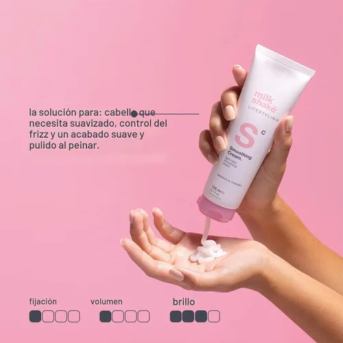 Vista 2 de milk_shake Lifestyling Smoothing Hair Cream for Medium to Coarse Hair, 5.1 Fl Oz