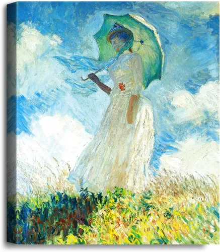Vista 19 de A&T ARTWORK Antibes Seen from The Salis Gardens de Claude Monet Las Obras de Arte Clásico Mundial Reproducciones, Impresiones de Arte en Lienzo