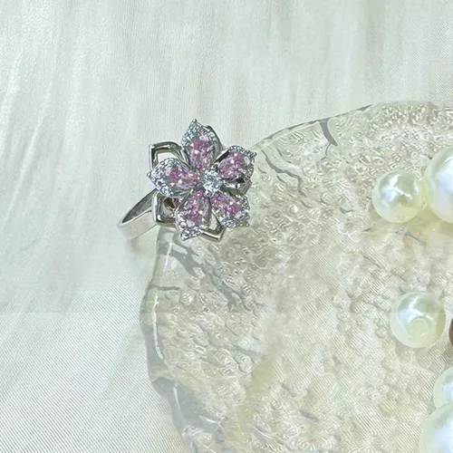 Vista 37 de Sunflower Ring Spinning Fidget Rings for Anxiety Open Adjustable Spinner Sun Ring Creative Relieving Stress Rotating Jewelry