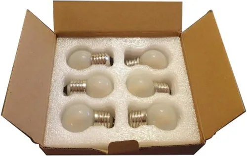 Vista 8 de Bombillas LED G40 E26, 1.5 W de bajo vatio, 2700 K blanco cálido, luz Escarchado