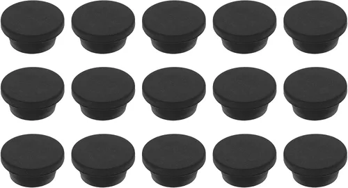 Vista 225 de MECCANIXITY - Tapones de silicona en forma de T (26mm, 1 pulgada de diámetro), color negro