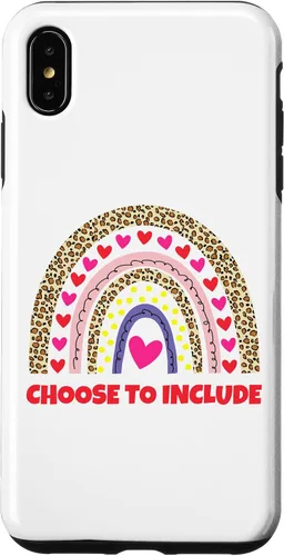 Vista 11 de Choose to Include Leopard Rainbow Special Needs Awareness Case for iPhone 17