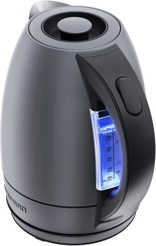 Vista 10 de Chefman Hervidor eléctrico, hervidor eléctrico de acero inoxidable de 1.8 litros con apagado automático, luces LED, protección para hervir y secar