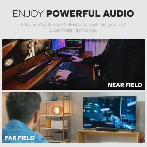 Vista 3 de Creative Labs Sound Blaster GS5 RGB SOUNDBAR