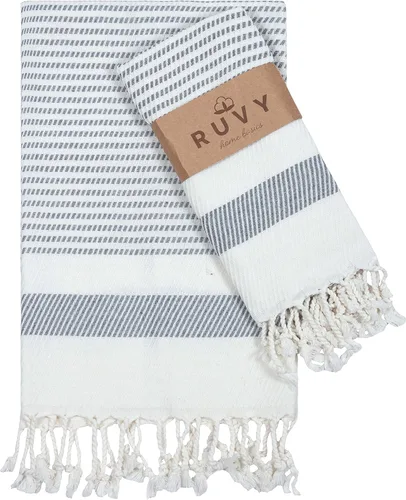Vista 14 de Ruvy Home Basics - Juego de 2 toallas de mano turcas para baño, 18 x 40 pulgadas, algodón y baño decorativo, toallas de cocina, paños de cocina, té