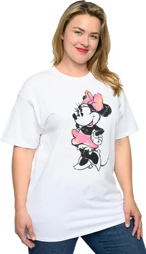 Vista 9 de Disney Camiseta de talla grande para mujer, Minnie Mouse, 100% algodón