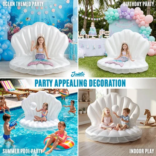 Vista 3 de JAMBO Tanning Pool Lounger Float, Inflatable Sun Tanning Pool Float estilo 2