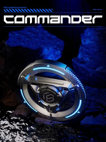 Vista 7 de Spinner de metal para niños y adultos, alta velocidad y silencio con luz brillante, spinner de dedos genial, anti-ansiedad y liberación de estrés