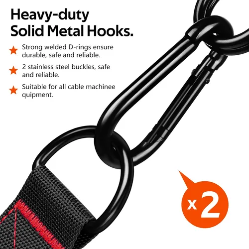 Vista 4 de Manijas de Ejercicio WALITO, Reemplazo de Accesorios de Cable para Equipo de Gimnasio en Casa, Sistema de Poleas, Pilates, Bandas de Resistencia