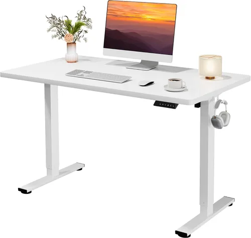 Vista 24 de Escritorio de pie grande ajustable con motor dual de 79 x 31 Blanco