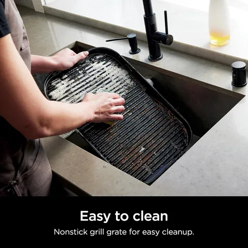 Vista 18 de Ninja Parrilla y ahumador Woodfire Pro XL para exteriores Parrilla 4 en 1, ahumador de barbacoa, freidora de aire y horneado Portátil