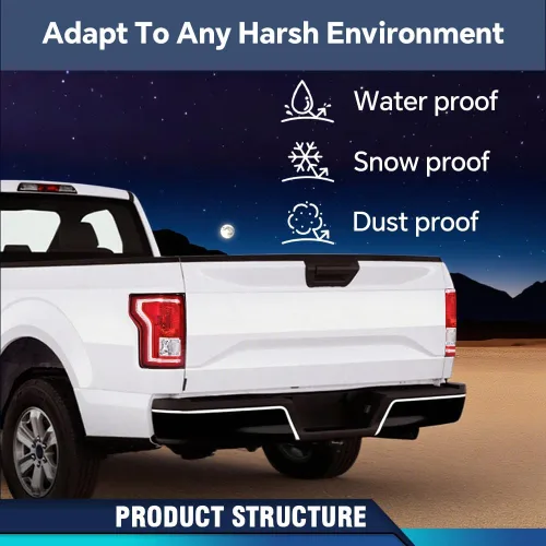 Vista 5 de PIT66 Conjunto de halógeno de luz trasera compatible con Ford F150 SSV 2016-2017/compatible con F150 2015-2017 (submodelo: Lariat, XL, XLT)