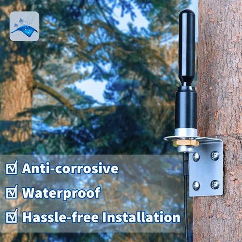 Vista 6 de Bingfu Antena de varilla de cobre de montaje en pared 4G LTE SMA, compatible con Spypoint Flex Link Micro Covert Spartan Stealth Cam Muddy Cellular