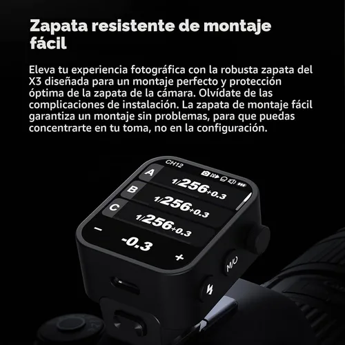 Vista 5 de Godox X3S X3 S TTL - Disparador inalámbrico para Sony, transmisor de flash