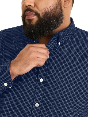 Vista 5 de Van Heusen Camisa de manga larga de popelina sin arrugas para hombre