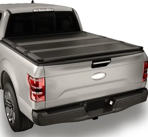 Vista 10 de FRP Cubierta rígida de tres pliegues para cama de camioneta para 2015-2025 Chevy Colorado/GMC Canyon, cama de 6.2 pies (74")