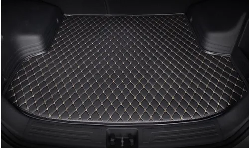Vista 8 de Tapete de carga personalizado para maletero de automóvil, impermeable, antideslizante, protección para todo tipo de clima, material de cuero Negro