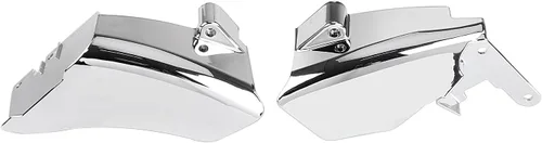 Vista 7 de Kit de cubierta de protector térmico para motocicleta ABS de marco medio para deflector de aire para modelos Harley Dyna 2006-2022, cromo
