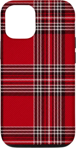 Vista 25 de Funda con diseño de Navidad a cuadros rojos para iPhone 13 Pro Max