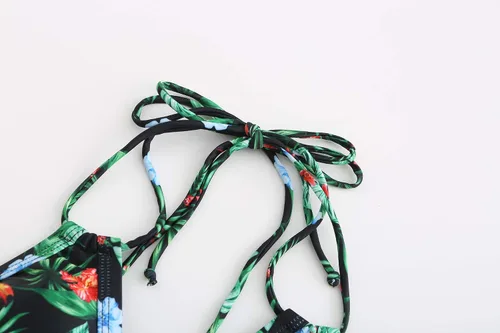 Vista 3 de SSLR para mujer traje de baño de dos piezas conjuntos de Bikini de Bohemia