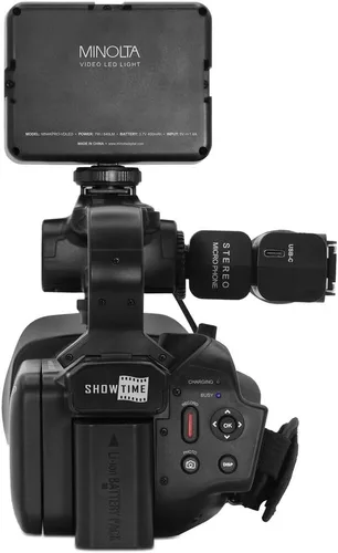 Vista 3 de Minolta MN4KPRO 4K60FPS UHD 64 MP Autofocus Pro Kit de videocámara con paquete WiFi con 2 tarjetas de memoria de 128 GB + trípode de cámara de 72