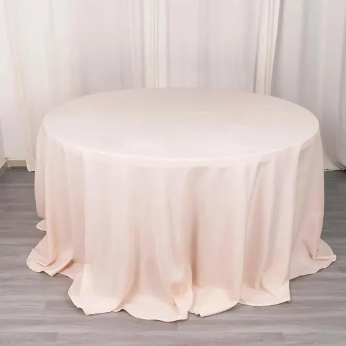 Vista 48 de Efavormart - Mantel redondo de poliéster de 90 pulgadas sin costuras de calidad comercial para banquetes de boda, restaurante