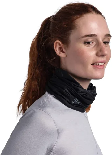 Vista 2 de BUFF Adult CoolNet UV Neck Gaiter, Headband & Winter Neck Warmer, Ski Mask & Face Shield, Balaclava, White and Grey, One