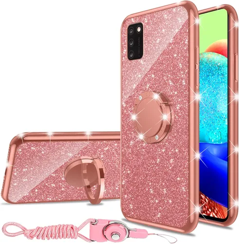 Vista 14 de nancheng Funda de teléfono para TCL A3X (A600DL), funda para Alcatel TCL A3X niñas y mujeres, bonita funda de silicona transparente con purpurina