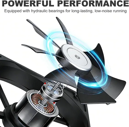 Vista 5 de 42-46in Window Exhaust Fan Vertical Exhaust Fan For Sliding Windows Reversible Fan