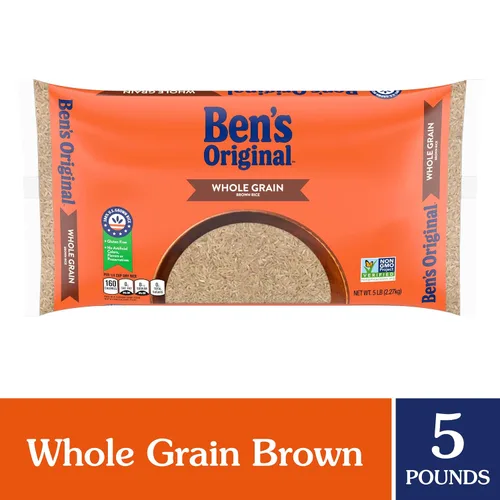 Vista 3 de BEN'S ORIGINAL Arroz integral de grano entero, bolsa de 5 lb