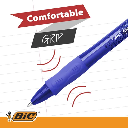 Vista 5 de Bic 943441 Gel Ocity Illusion Print Gel Pen 0.028 in (Pack de 12) - Negro