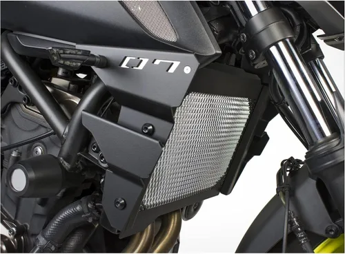Vista 2 de Protector de rejilla de radiador 2022 2023 Cubierta lateral de radiador para motocicleta Radiador Grill Protector para Ya&maha MT-07 FZ-07 2021 MT07