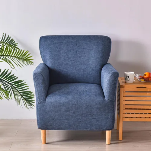 Vista 20 de LiveGo - Funda elástica para sillón de mediados de siglo moderno de 1 pieza, fundas de acento de jacquard para silla con brazos, fundas impermeables